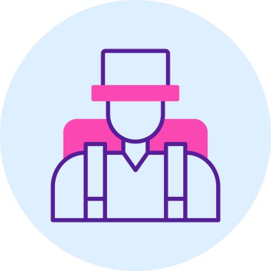 avatar erkek simgesi ana hatlar biçiminde