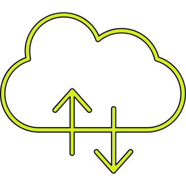 Bulut hesaplama. Web simgesi