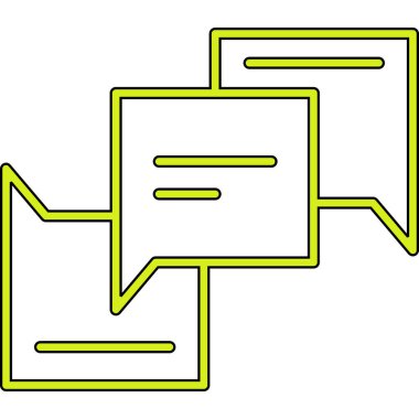 ileti ikonu vektör illüstrasyonu