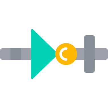 kamera fotoğrafçılık simgesi düz stil