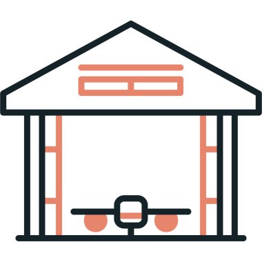 tren. Web simgesi basit illüstrasyon