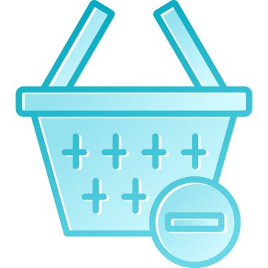 Sepet Simgesi vektör illüstrasyonu