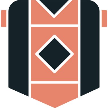 sırt çantası simgesi, vektör illüstrasyonu