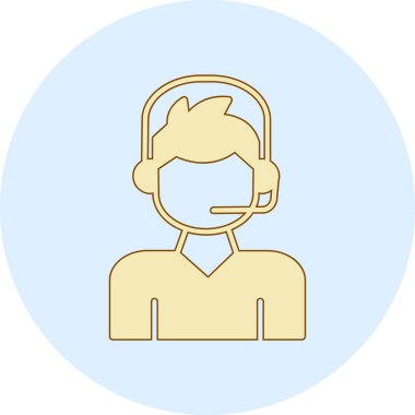 Müşteri desteği. Basit resimleme