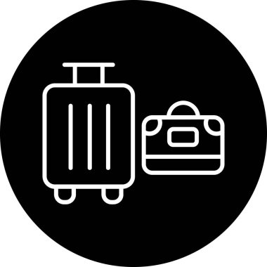 Bavul simgesi, basit tarzı