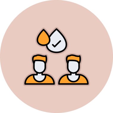 Bir grup insanın vektör çizimi