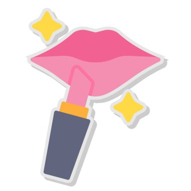 izole edilmiş ruj vektör tasarımı