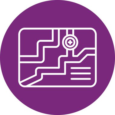 vektör lcd simgesi illüstrasyonu