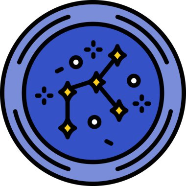 Ay. Web simgesi basit illüstrasyon