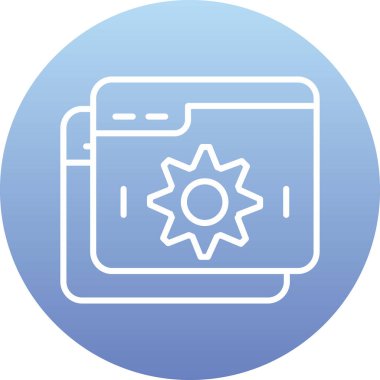 mobil uygulama vektör çizgisi simgesi