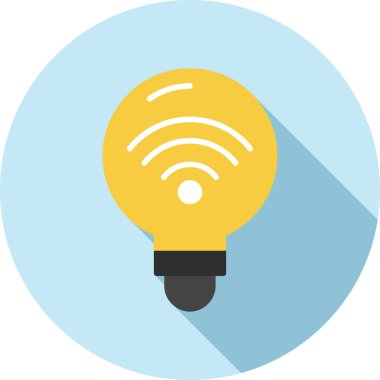 kablosuz ampul izole edilmiş simge