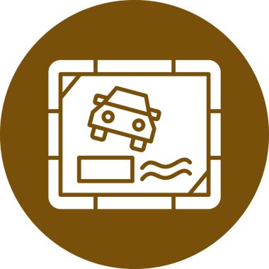 araba simgesi vektör illüstrasyonu