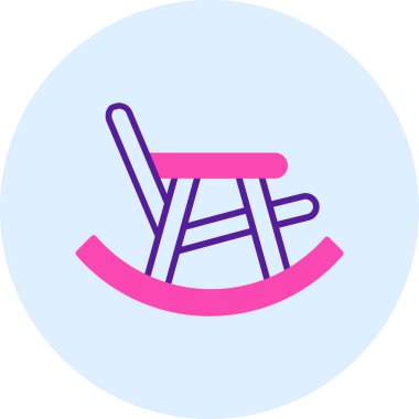 sandalye simgesi, modern vektör illüstrasyon tasarımı