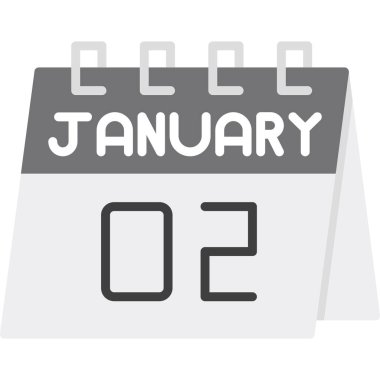 Bir takvim simgesinde 20 Ocak takvimi