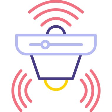 Kablosuz. Web simgesi basit illüstrasyon