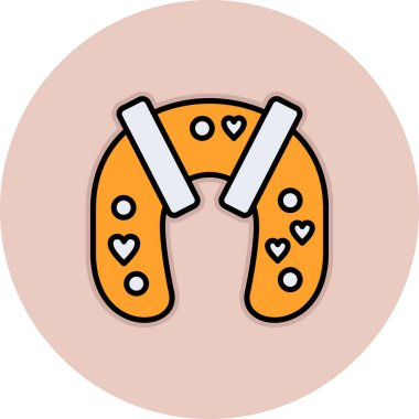 Kalp vektör simgesi modern basit vektör çizimi