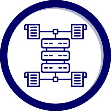 ağ web simgesi basit tasarımı