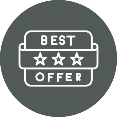 Tasarımınız için en iyi ikon vektör illüstrasyonunu düz şekilde sunun, web