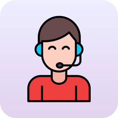 Müşteri servisi vektör simgesi