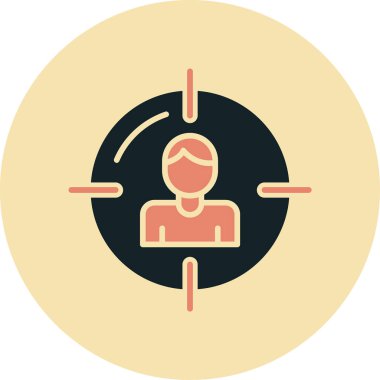 Bir insan simgesinin vektör illüstrasyonu