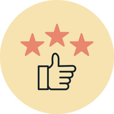 derecelendirme vektör simgesi modern basit vektör çizimi