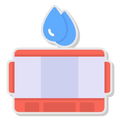 Su damlası simgesi, izometrik biçim