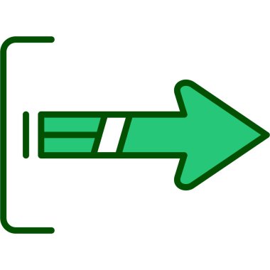 ok simgesi, vektör illüstrasyonu