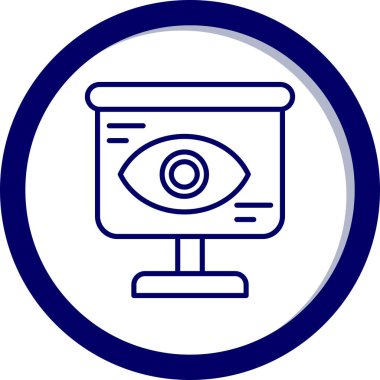 Göz. Web simgesi basit illüstrasyon