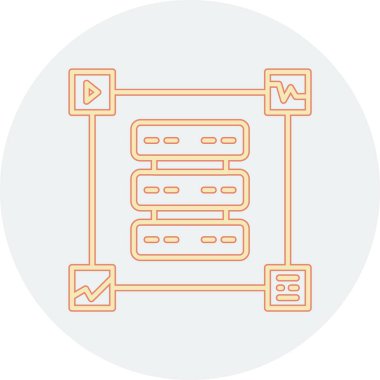 Ağ web simge vektör çizim