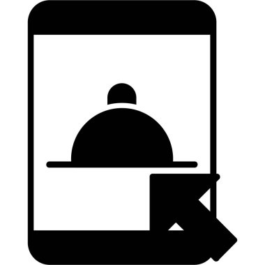 yiyecek ve içecek web vektör simgesi