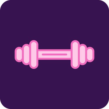 Mor arkaplandaki dambılın vektör çizimi