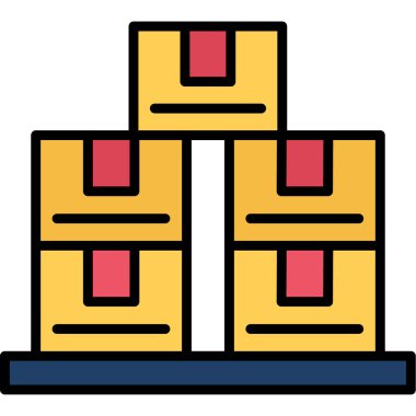 yapı inşaat simgesinin ana hatları doludur.