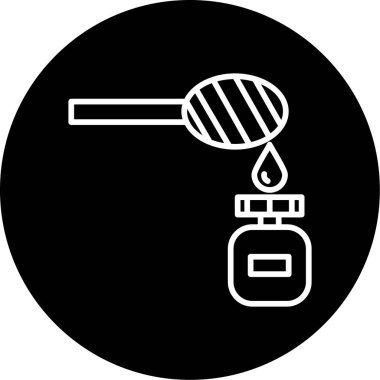 Bir gaz yakıcı simgesinin vektör illüstrasyonu