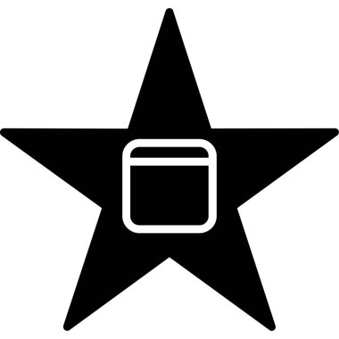 yıldız simgesi vektör illüstrasyonu