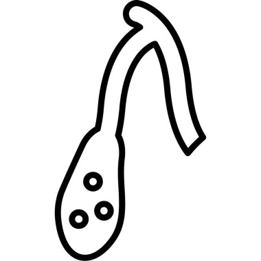 kaşık ikonu vektör illüstrasyonu