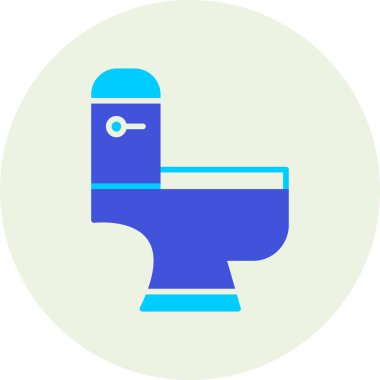 Tuvalet. Web simgesi basit illüstrasyon