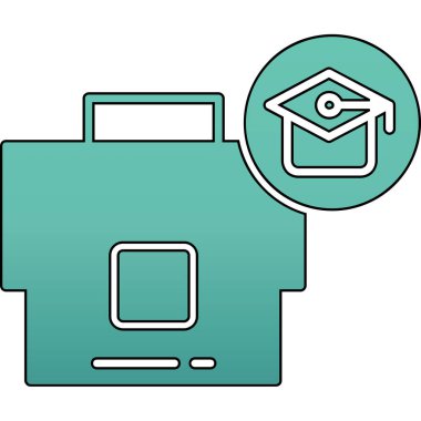 Eğitim ve okul sembolünün vektör illüstrasyonu