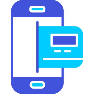 Akıllı telefon. Web simgesi basit illüstrasyon