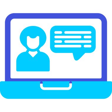 chat web icon simple illustration