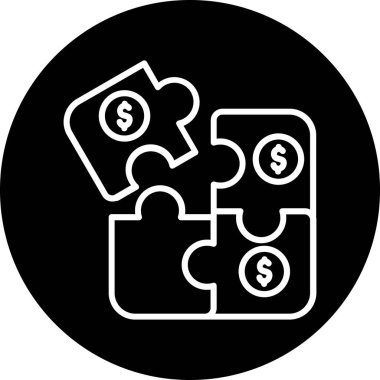 Dolar simgesi, modern vektör basit tasarım