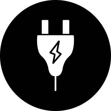 Elektrik dolgu simgesinin vektör illüstrasyonu