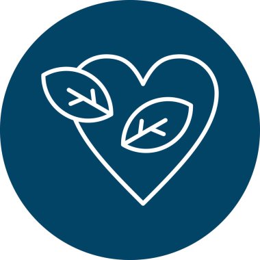 Kalp. Web simgesi basit tasarım