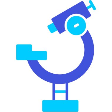 Mikroskop. Web simgesi basit illüstrasyon