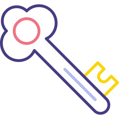 Anahtar. Web simgesi basit illüstrasyon