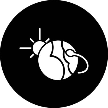 Modern b 'nin vektör illüstrasyonunda topun eksik simgesi