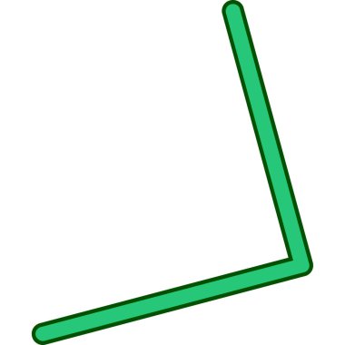 ok işareti vektör çizgisi simgesi dekoru