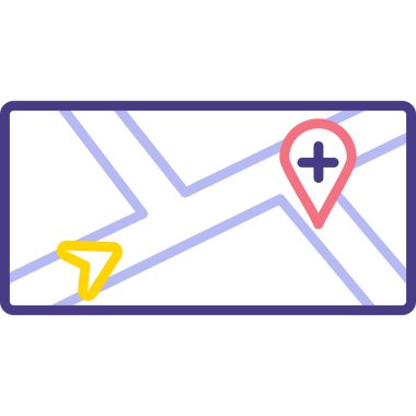 Konumu vektör simge işareti simge vektör çizim kişisel ve ticari kullanım için..