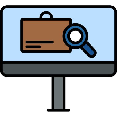 Ara. Web simgesi basit illüstrasyon