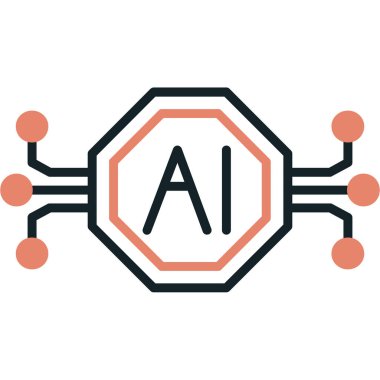 Bir simge işaretinin vektör illüstrasyonu