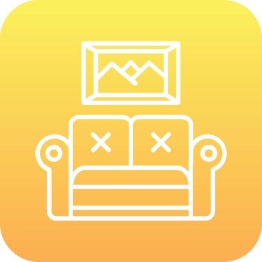 mobilya kutsal kişilerin resmi, vektör çizim